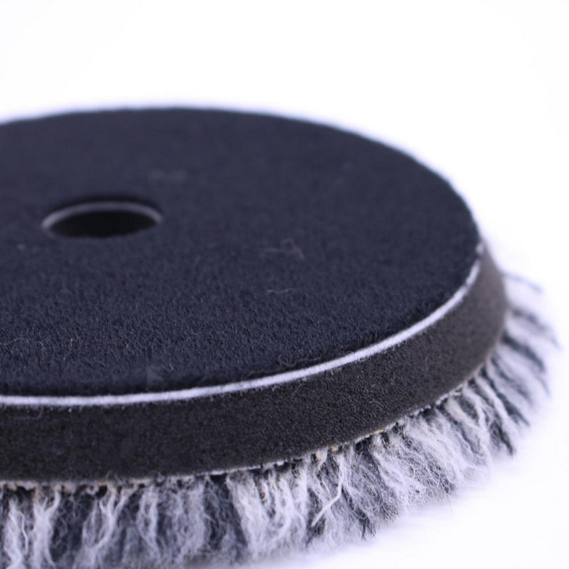 Auto villane poleerimislapp kriimustuste eemaldamise ketta värv poleerimine poleerimine vahatamine villapadjad 5/6`` auto poleerimisseadme vaha villapadjale