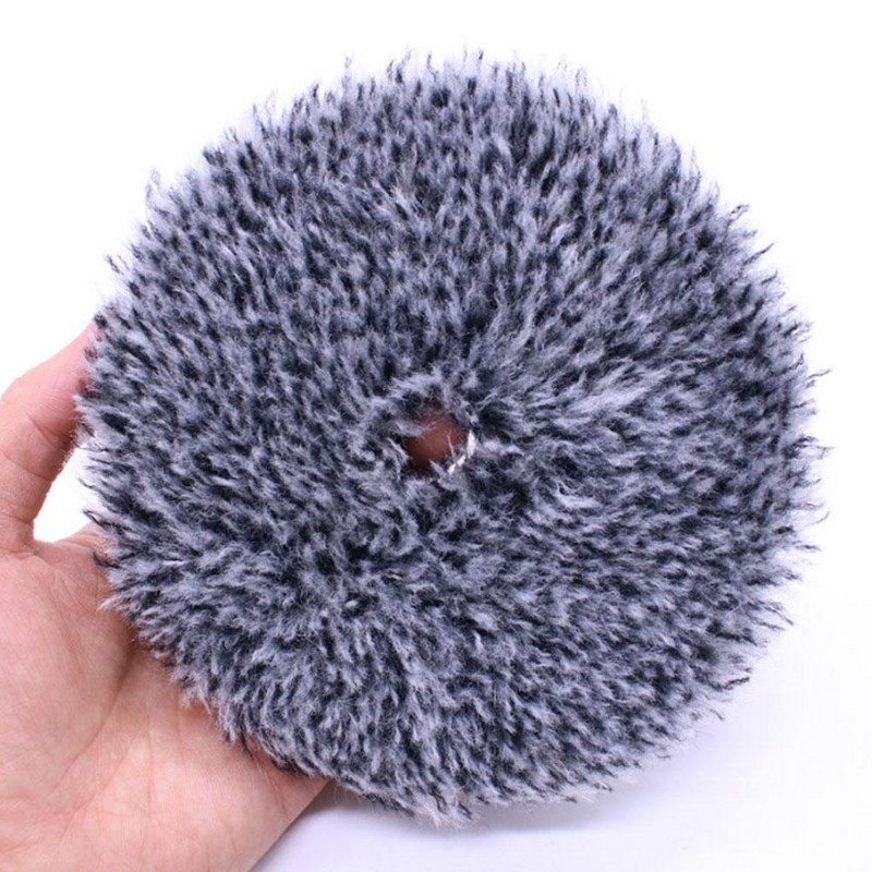 Auto villane poleerimislapp kriimustuste eemaldamise ketta värv poleerimine poleerimine vahatamine villapadjad 5/6`` auto poleerimisseadme vaha villapadjale