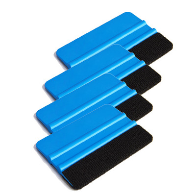 EHDIS 4kom Vinilna folija za automobil Raklizač od filca Brisač za vodu Čistač Alat za čišćenje folije od ugljičnih vlakana Zamatanje naljepnica Zatamnjivanje prozora