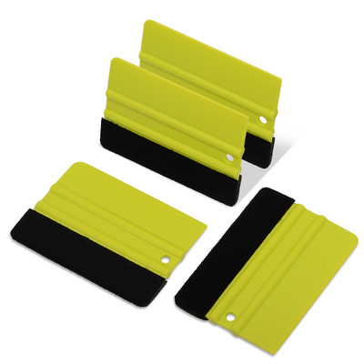 EHDIS 4kom Vinilna folija za automobil Raklizač od filca Brisač za vodu Čistač Alat za čišćenje folije od ugljičnih vlakana Zamatanje naljepnica Zatamnjivanje prozora