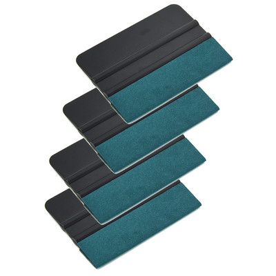 EHDIS 4kom Vinilna folija za automobil Raklizač od filca Brisač za vodu Čistač Alat za čišćenje folije od ugljičnih vlakana Zamatanje naljepnica Zatamnjivanje prozora