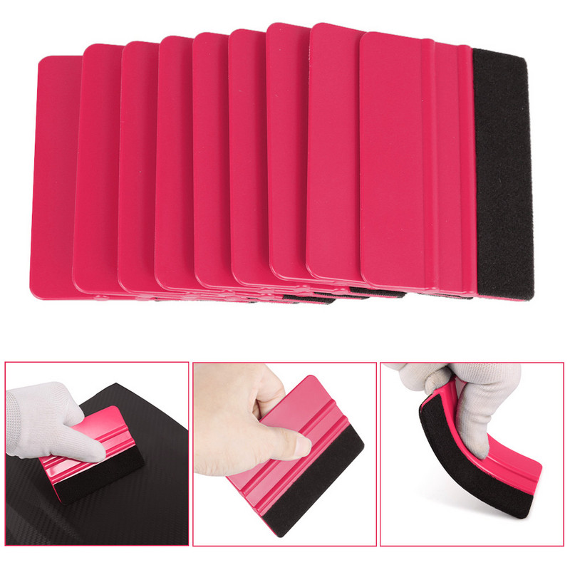 10 buc. Racletă pentru ambalaj de vinil pentru mașină, racletă din pâslă moale, ambalaj pentru autovehicul, vopsirea geamurilor, instrument de curățare a sticlei, autocolant, accesorii auto