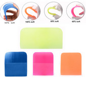 FOSHIO Soft Car Wrap Squeegee TPU PPF Protective Film Install Scraper Wind Tint Carbon Fiber Vinyl Wrapping Tool Auto Cleaning