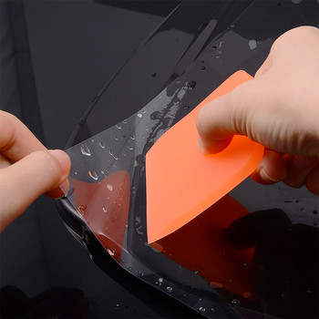 FOSHIO Soft Car Wrap Squeegee TPU PPF Protective Film Install Scraper Wind Tint Carbon Fiber Vinyl Wrapping Tool Auto Cleaning