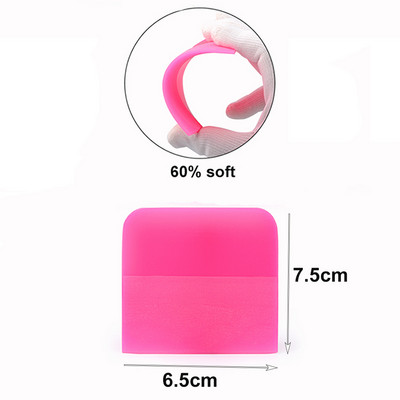 FOSHIO Soft Car Wrap Squeegee TPU PPF Protective Film Install Scraper Wind Tint Carbon Fiber Vinyl Wrapping Tool Auto Cleaning