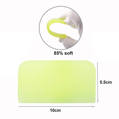 FOSHIO Soft Car Wrap Squeegee TPU PPF Protective Film Install Scraper Wind Tint Carbon Fiber Vinyl Wrapping Tool Auto Cleaning