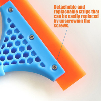 Дръжка с гумено острие TOFAR Ракел Инструмент за почистване на автомивка Винилова обвивка Защитно фолио PPF Инструменти за затъмняване на прозорци Вода Стъргалка за лед
