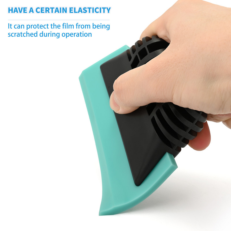 EHDIS 1/2tk kummist teraga kaabits vinüülpakendiga autopesutööriist akende toonimine vee eemaldaja süsinikkiust kile kaabitsa puhastus