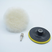 5 tk / komplekt 3/4/5 tolline poleerimiskomplekt poleerimislapp Autovahatamine käsnketas villane rataste poleerimispadjad auto värvihoolduse auto vidin