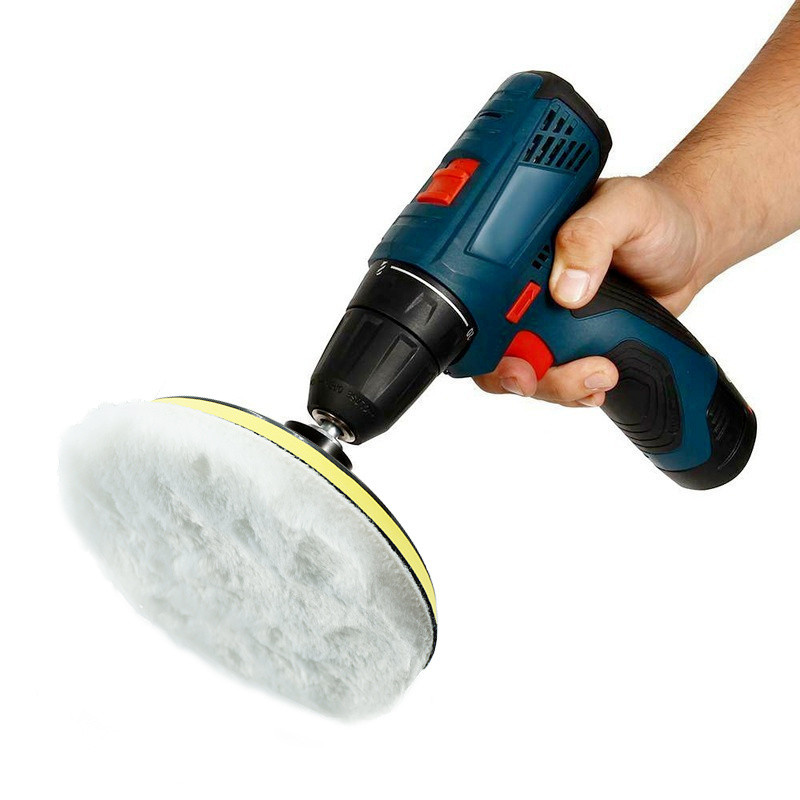 5 tk / komplekt 3/4/5 tolline poleerimiskomplekt poleerimislapp Autovahatamine käsnketas villane rataste poleerimispadjad auto värvihoolduse auto vidin