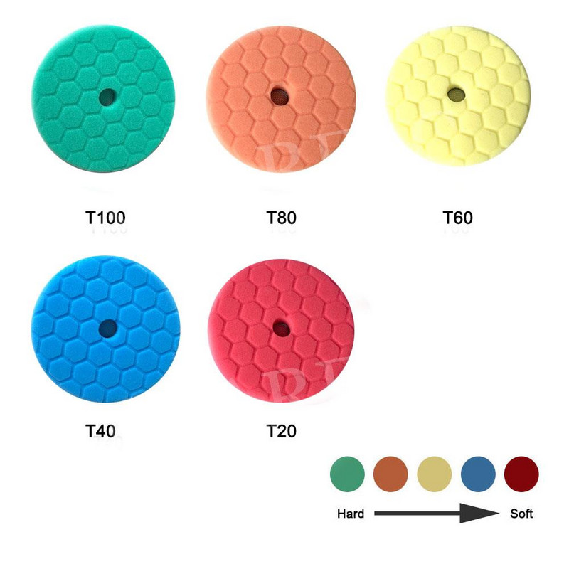 1 ΤΕΜ. 3"/5"/6" Γυάλισμα σφουγγαριού αυτοκινήτου Γυάλισμα μαξιλαριών & μαξιλαράκια γυαλίσματος για DA/RO/GA Στιλβωτή προσωρινής αποθήκευσης αυτοκινήτου τύπου F