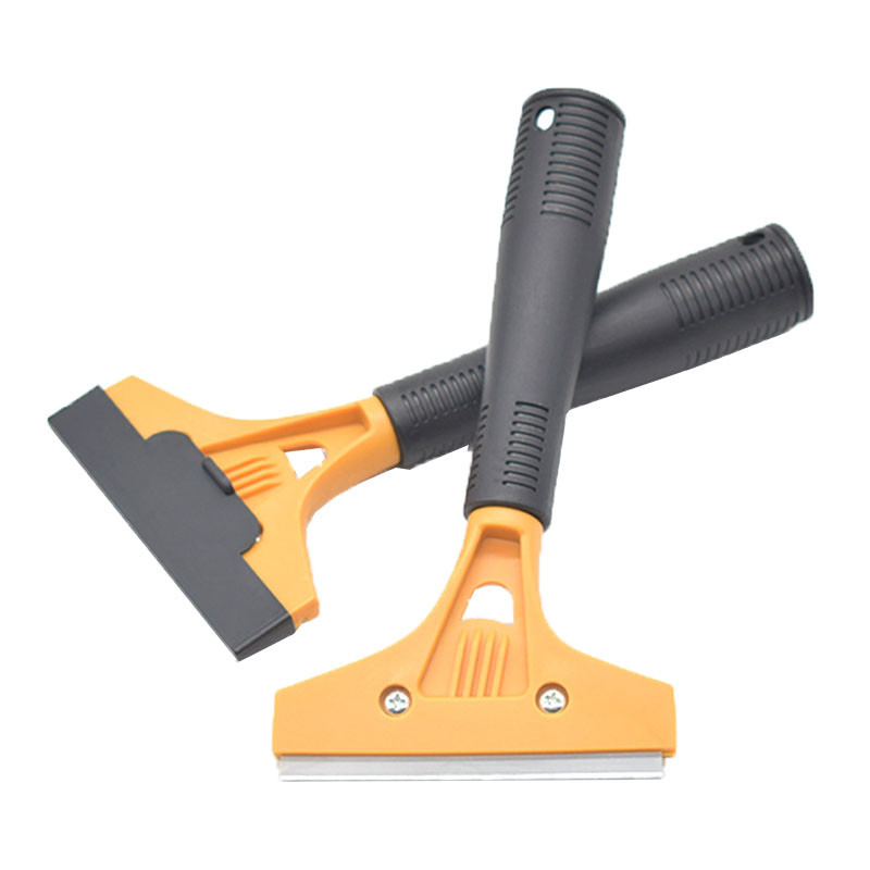 Racletă cu lame de ras TOFAR pentru curățarea cu 10 lame de metal adezive etichete autocolante de îndepărtare a sticlei geam mașină instrument de curățare a bucătăriei