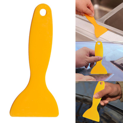 Car Yellow Small Scraper 11*6cm Handy Squeegee Car Wrap Tools Water Window Wiper Drying Blade Clean Scraping Film Scraper Tools