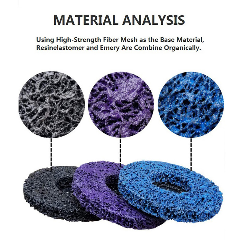Disc cu bandă de polietilenă de 125 mm, disc abraziv pentru vopsea pentru îndepărtarea ruginii, roți de șlefuit pentru motociclete, polizor unghiular durabil, mașină