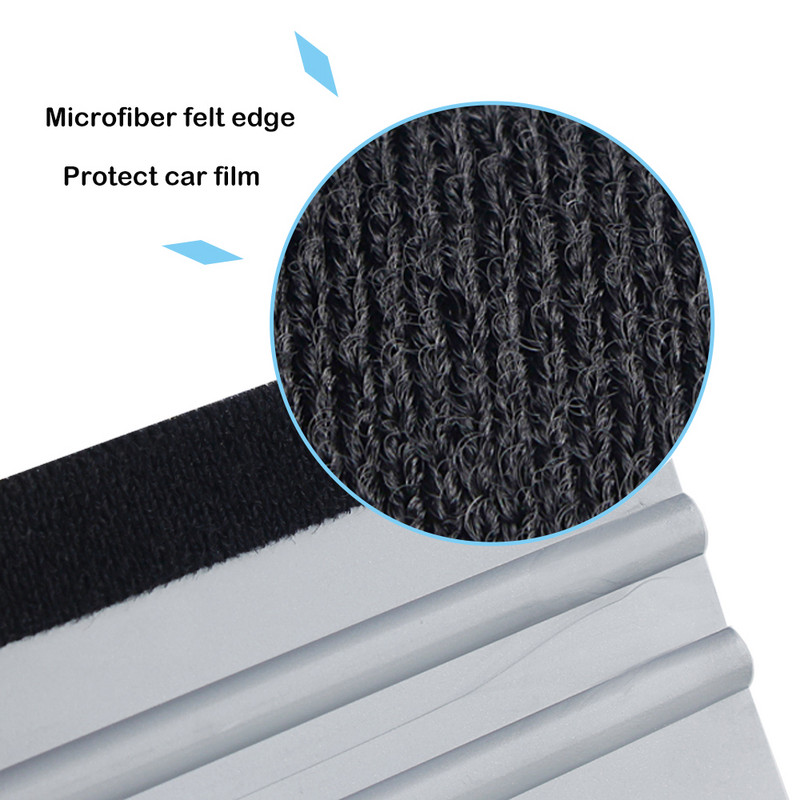 Film din fibră de carbon de 15 cm pentru ambalaj racletă din pâslă, autocolante de vinil, decalcomanii, aplicator de tapet, instrument de vopsire pentru ferestre, ștergător.