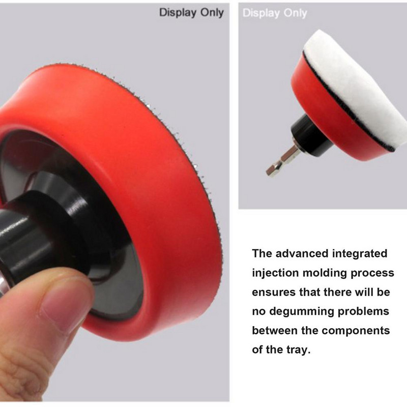 Disc de șlefuit electric Tavă cu roată de pinioane Mandrina de șlefuit Ventuză Disc de lustruit electric Instrument de șlefuit pentru vopsea de mașină