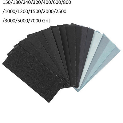 15 Pcs 150 to 7000 High Grit Wet Dry Sandpaper Assortment for Automotive Sanding Polishing Metal Wood Furniture Finishing