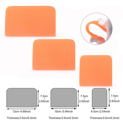 FOSHIO pehme kaabits TPU PPF kaabits auto ümbrisesse läbipaistva kaitsekile süsinikkiust kleebise vinüülkleebise paigaldustööriist