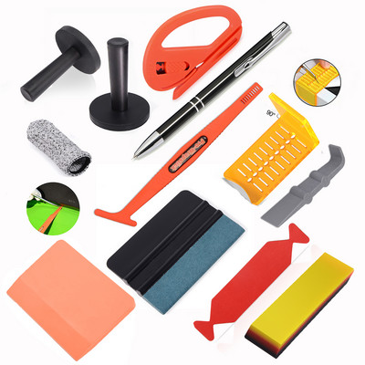 Σετ εργαλείων περιτύλιξης αυτοκινήτου FOSHIO Σετ Ξύστρα με ταινία χωρίς μαχαίρι, γυάλινο παράθυρο, αυτοκόλλητο μεμβράνη, Εγκατάσταση κιτ εργαλείων περιτυλίγματος βινυλίου