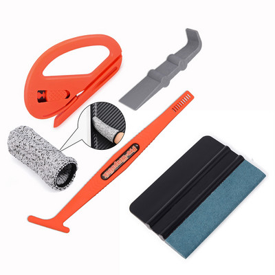 Σετ εργαλείων περιτύλιξης αυτοκινήτου FOSHIO Σετ Ξύστρα με ταινία χωρίς μαχαίρι, γυάλινο παράθυρο, αυτοκόλλητο μεμβράνη, Εγκατάσταση κιτ εργαλείων περιτυλίγματος βινυλίου