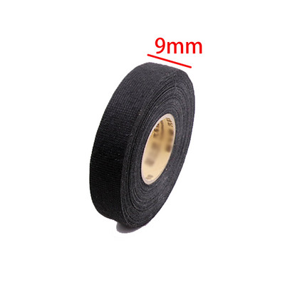 15 metara otporna na toplinu, vatrootporna traka, ljepljiva platnena traka za automobilski kabelski svežanj, širina zaštite od razboja 9/19/25 mm