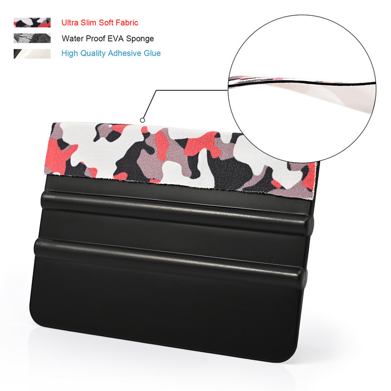 EHDIS Auto Styling mikrošķiedras filca skrāpis logu stiklu tonēšanai oglekļa šķiedras vinila aptinuma rakeļa tīrīšanai mazgāšanas piederumi