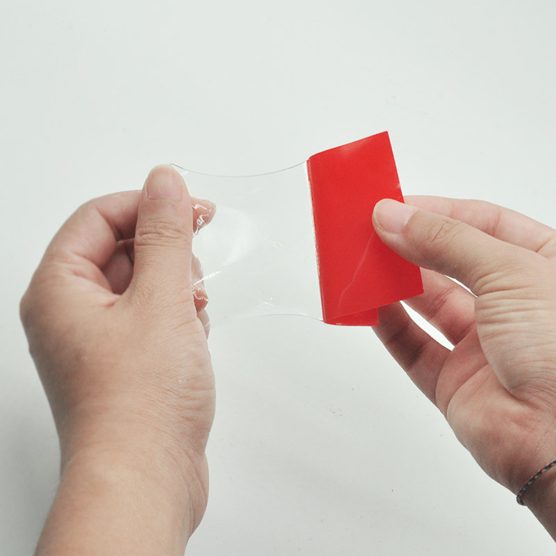 Läbipaistev akrüülist kahepoolne kleeplint, tugev kleepplaaster, veekindel, ei talu kõrget temperatuuri.