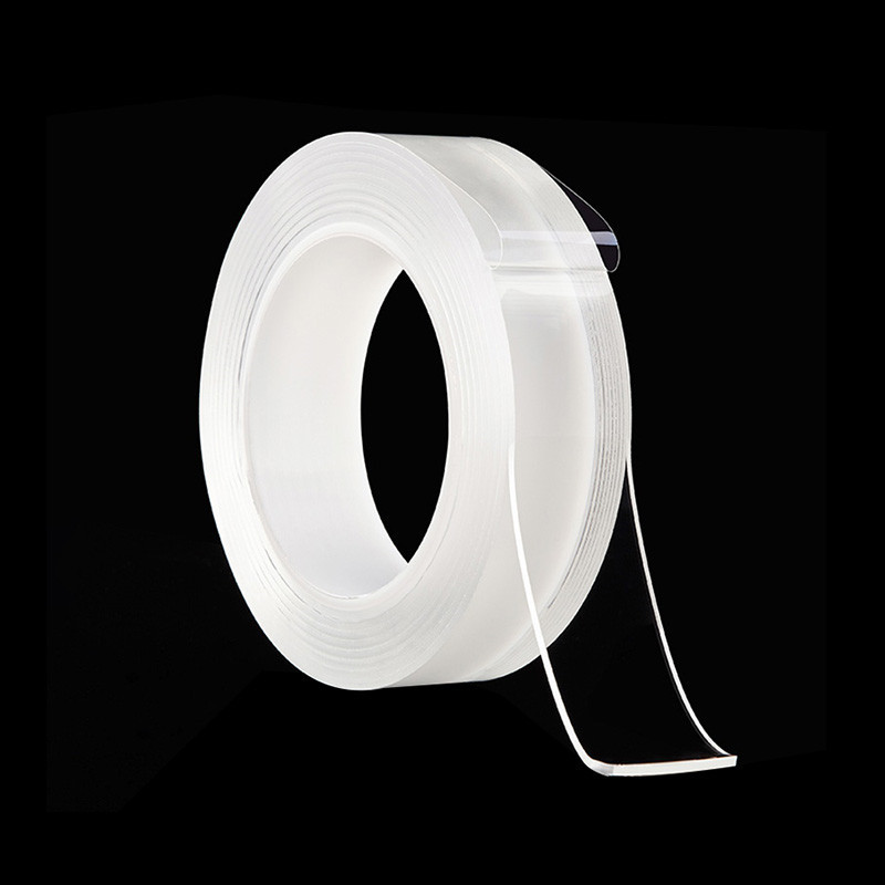 3/2/1/M nanotrassideta teip Kahepoolne teip, läbipaistev jälgedeta korduvkasutatav veekindel kleeplint Puhastav koduteip 1mm*2cm