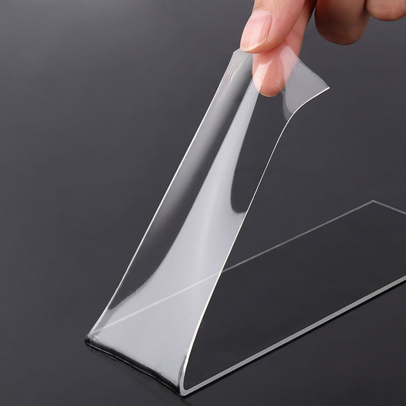 3/2/1/M nanotrassideta teip Kahepoolne teip, läbipaistev jälgedeta korduvkasutatav veekindel kleeplint Puhastav koduteip 1mm*2cm