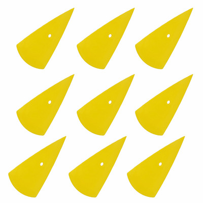 EHDIS 3/6/9 buc. Film pentru ferestre Nuanțare racletă Spatulă Fibră de carbon Vinil Wrap Galben Plastic Răzuitoare Auto Detalii Autocolant Instrumente Kit