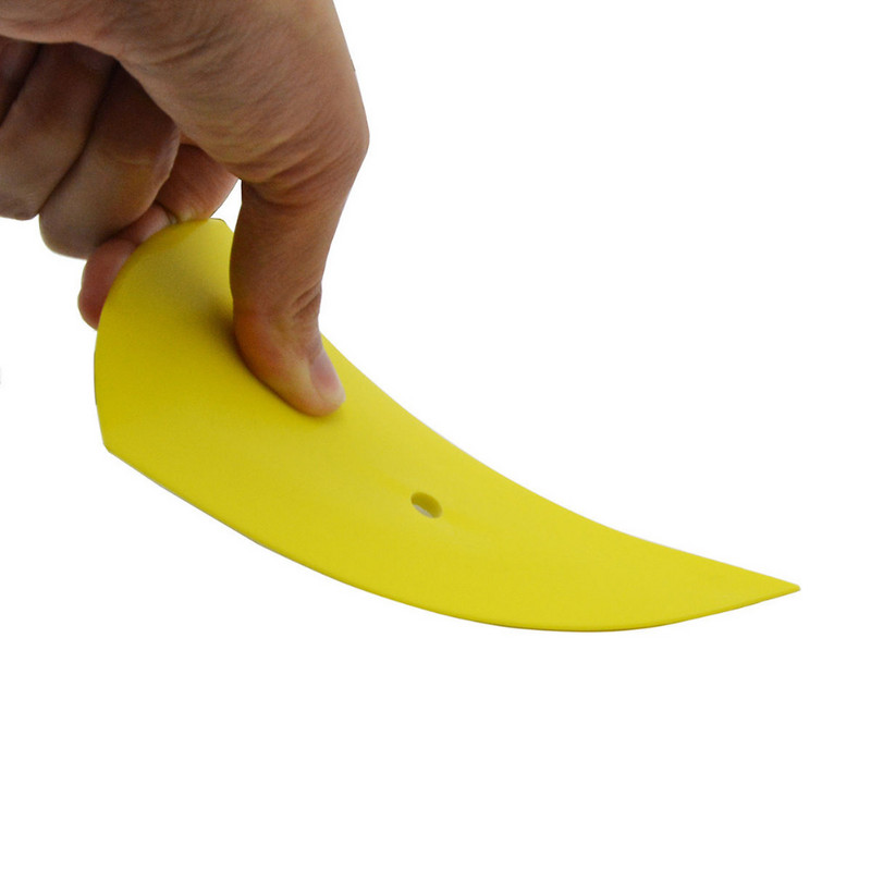 EHDIS 3/6/9 buc. Film pentru ferestre Nuanțare racletă Spatulă Fibră de carbon Vinil Wrap Galben Plastic Răzuitoare Auto Detalii Autocolant Instrumente Kit