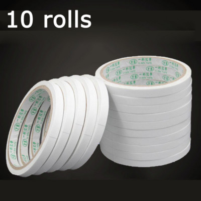 10 Rolls 8m Strong Double-sided Tape Car Interior Home Office Stationery Supplies Ultra-thin Self-adhesive Strong Tape