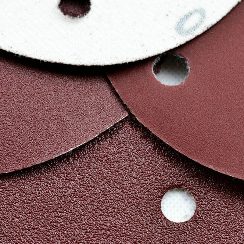 Okrugli brusni papir od 5 inča, 30 kom., brusni disk s 8 rupa, metalni automobilski drveni kotači za restauraciju komplet za poliranje 60#-5000# brusni list