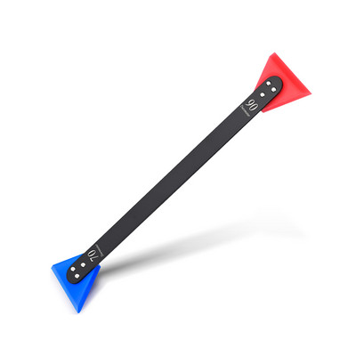 FOSHIO Racletă din cauciuc cu dublu cap, metal, mâner lung, ștergător de apă pentru curățarea parbrizului, racletă de gheață, instrument de film pentru nuanțare geamuri auto