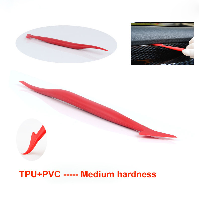 TOFAR Fibră de carbon Vinyl Wrap Tools Kit Film de nuanțare a ferestrelor Racletă din pâslă din piele de căprioară Autocolante pentru mașină Cutter Race Razor pentru curățare