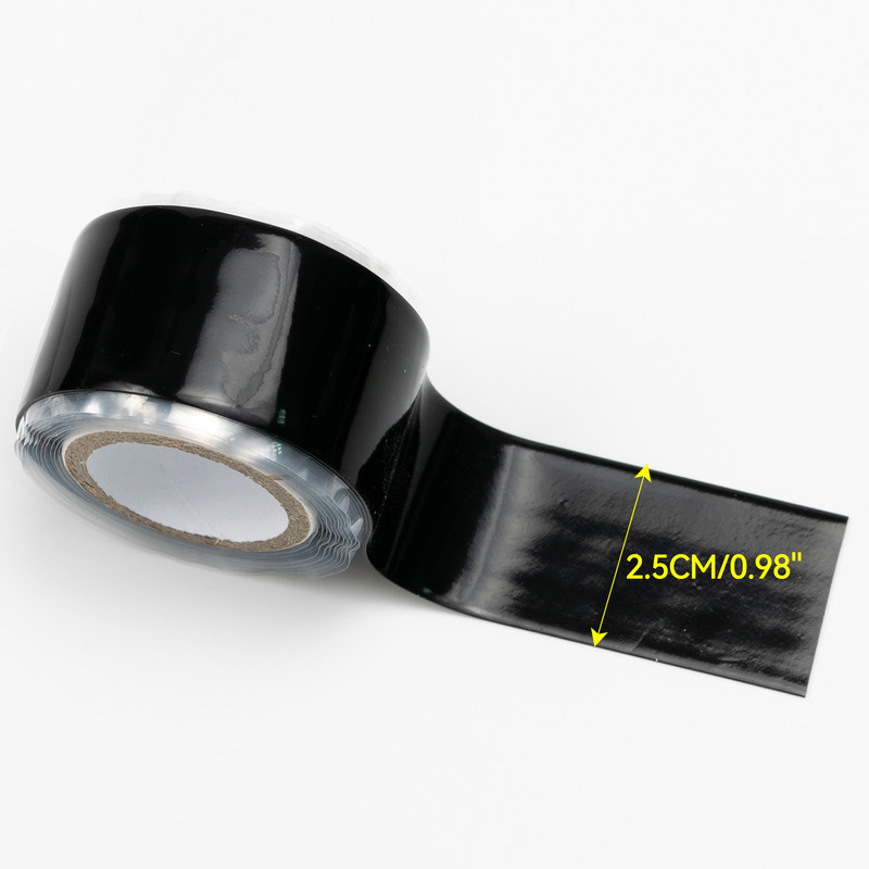 Електротехник Силиконова самозалепваща лента под високо налягане Водоустойчива производителност Ремонтна лента Спасителна самозатопяща се тел Маркуч Филм Инструмент