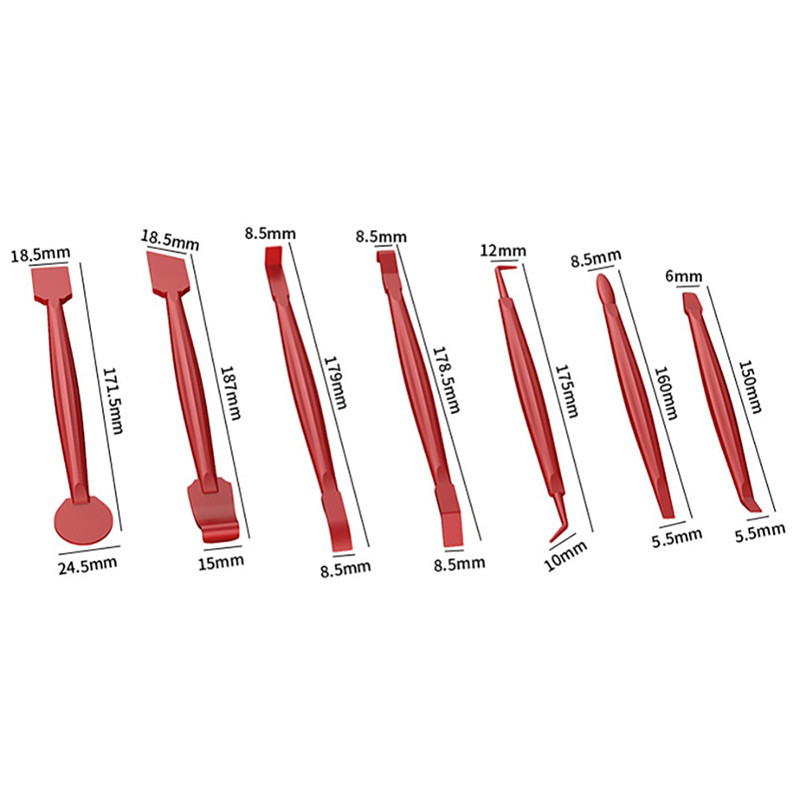 7 tk autode kujundamise auto kaabitsa kaabitsa tööriist kile pakkimise vinüülakna jääeemaldaja puhastamiseks pesuvahe kaabitsa tööriista autotarvikud