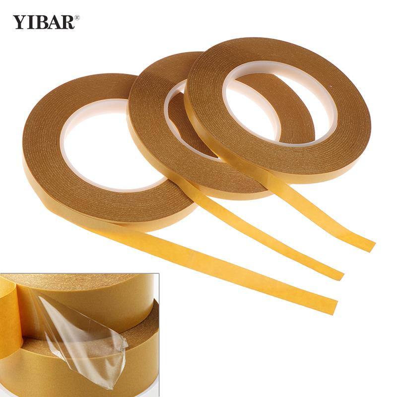 50M Rezistență la temperatură înaltă la căldură PET Bandă dublă lățime 5-15mm Fără urme Bandă adezivă puternică, transparentă, cu două fețe