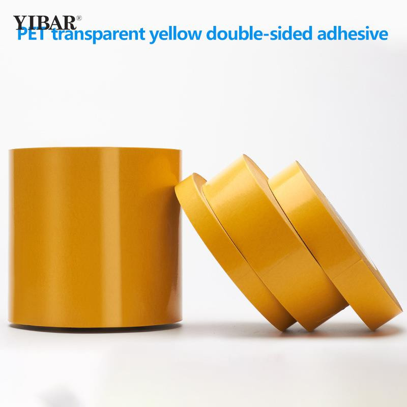 50M Rezistență la temperatură înaltă la căldură PET Bandă dublă lățime 5-15mm Fără urme Bandă adezivă puternică, transparentă, cu două fețe