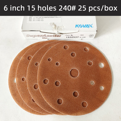25 buc KOVAX 6 inch Hârtie moale mată Vopsea auto Suprafață Frumusețe Lustruit Hârtie șmirghel rotundă, autoadeziv, 150 mm