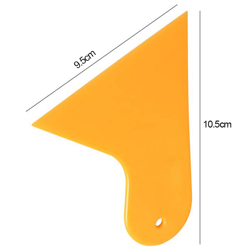 Plastic Galben Auto Autocolant pentru fereastră Film Racletă Instrument de curățare a racletei