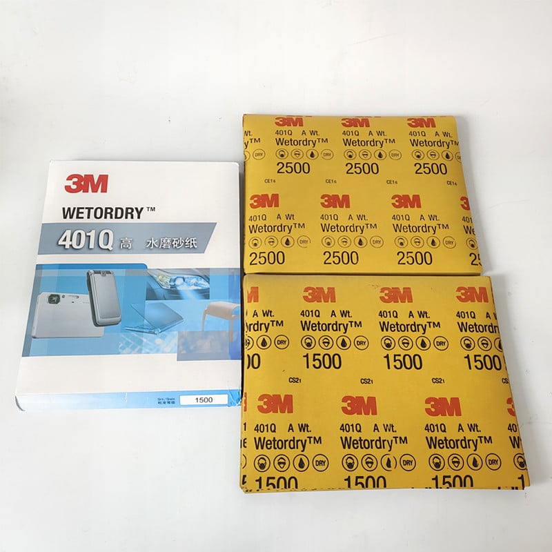 Γυαλόχαρτο 3M 401Q Beauty 1500/2500 Grit 227×280mm Επισκευή γρατσουνιών βαφής αυτοκινήτου Επισκευή Γυαλόχαρτο Beauty Polishing Fine Polishing