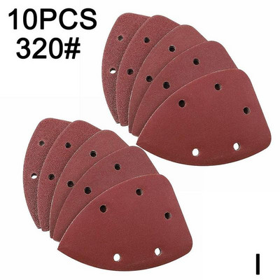 10 TK BOSCH PSM 100A alumiiniumoksiidhiire lihvimislehed Orbitaallihvija Detailid Palmipadjad Kettad Liivapaber Abrasiivpaber