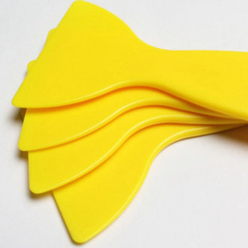 Περιτύλιγμα μεμβράνης βινυλίου Κίτρινο πλαστικό φύλλο καθαρισμού ξύστρα Αυτοκόλλητα αφαίρεση φυσαλίδων αέρα Εργαλεία τοποθέτησης Αυτοκόλλητο μάκτρο styling αυτοκινήτου