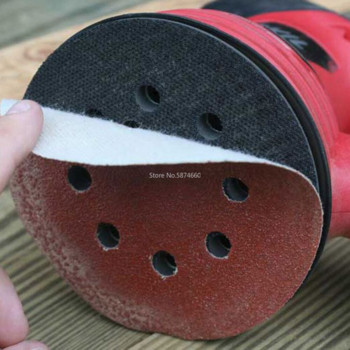 100/50 бр. 125 mm шкурка с кръгла форма шлифовъчни дискове Hook Loop Шлифовъчна хартия Полиращ лист Шкурка Шмиргел с 8 дупки Полираща подложка