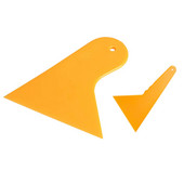 Plastikust kollane autoklaasi kleebise kaabitsa kaabitsa puhastustööriist