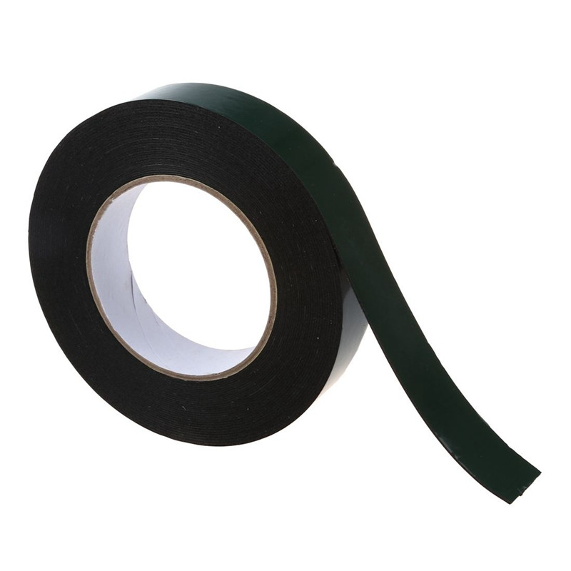 2X negru, super-puternic, permanent, cu spumă autoadeziv, cu două fețe, bandă pentru caroserie, lățime: 25 mm