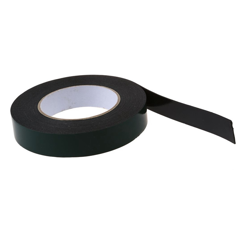2X negru, super-puternic, permanent, cu spumă autoadeziv, cu două fețe, bandă pentru caroserie, lățime: 25 mm