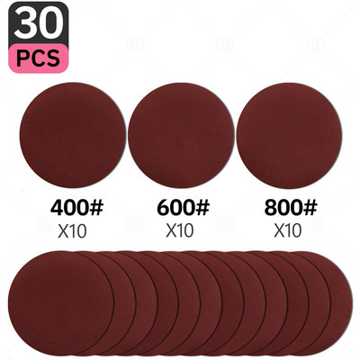 5-tollised liivapaberi lihvimiskettad 60-5000 teraga ümmargused flokeerivad liivapaberid lihvimisveski poleerimismasin autotööstuse puidu orbitaallihvija