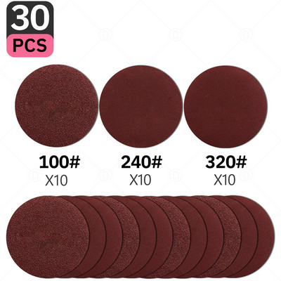 5-tollised liivapaberi lihvimiskettad 60-5000 teraga ümmargused flokeerivad liivapaberid lihvimisveski poleerimismasin autotööstuse puidu orbitaallihvija